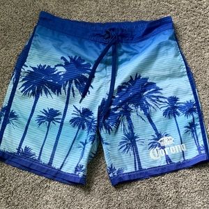 Men’s Corona Palm Trees Swim Trunks